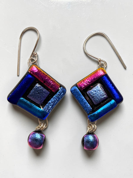Pattern Dichroic Earring, Md