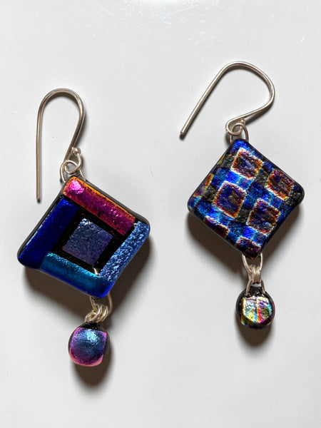 Pattern Dichroic Earring, Md
