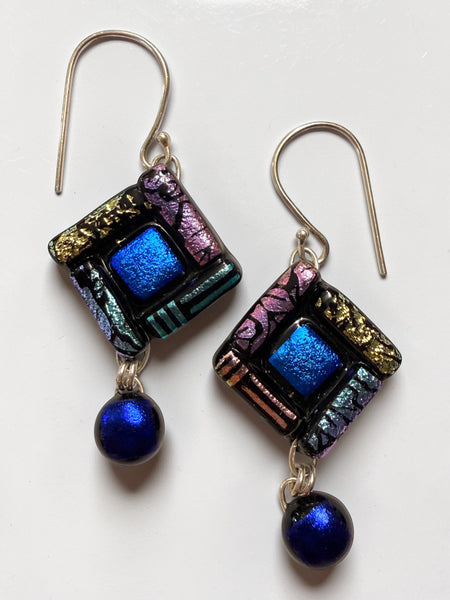 Pattern Dichroic Earring, Md