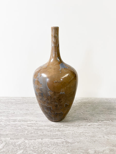 Crystalline Beige/Rust Vase