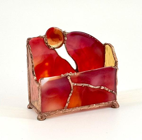 Stained Business Card Holder