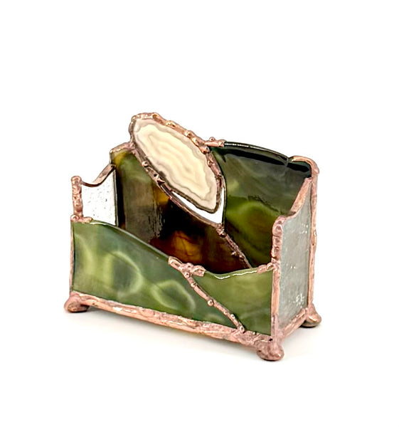 Stained Business Card Holder