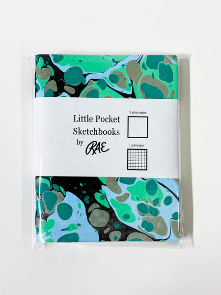 Marbled Paper Pocket Notebook Bundle