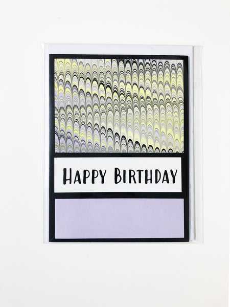 Happy Birthday with Handmade Paper
