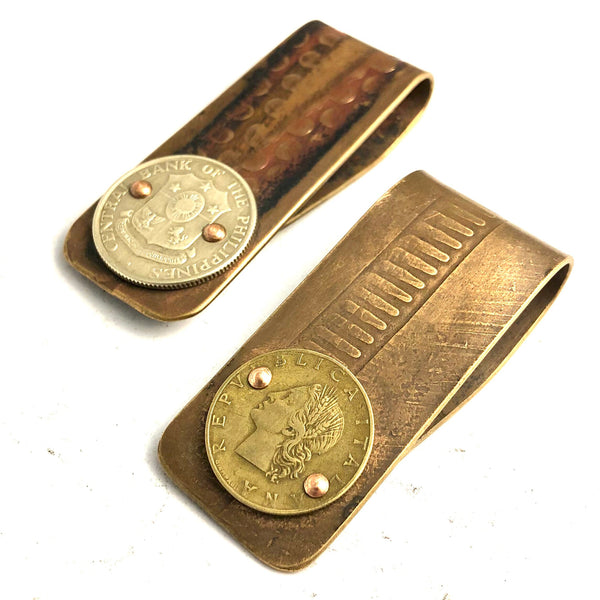 World Coin Money Clip