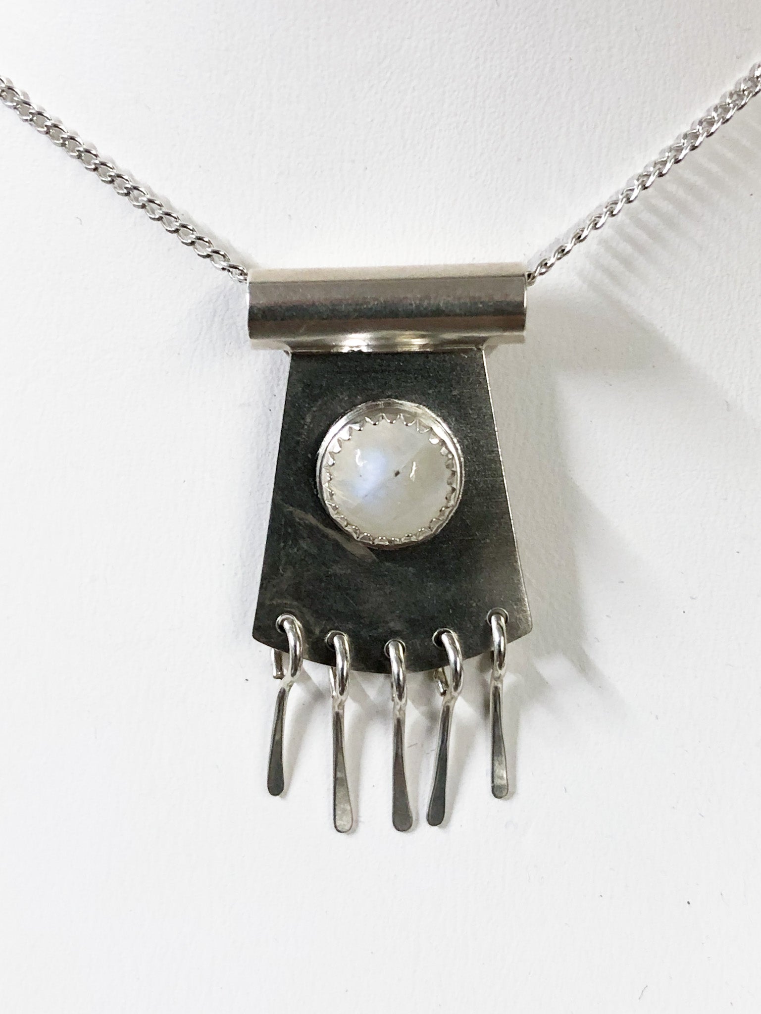 Moonstone Tassel Necklace