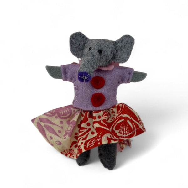 Mini Felt Elephant Pin