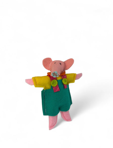 Mini Felt Pink Elephant Toy