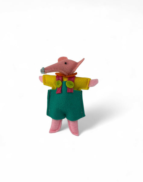 Mini Felt Pink Elephant Toy