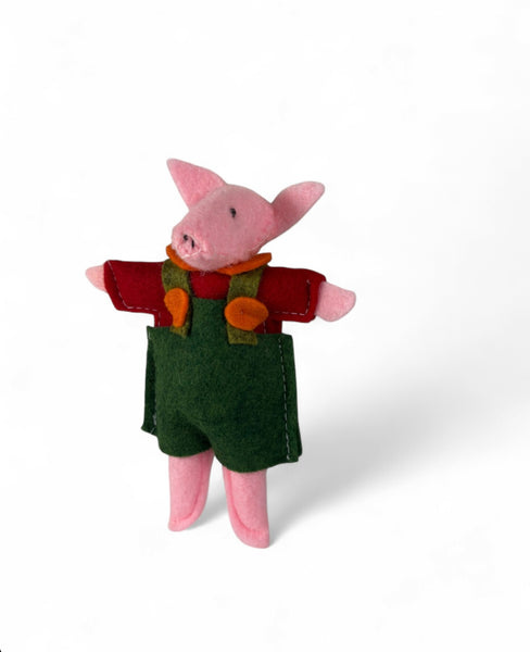 Mini Felt Pig Toy