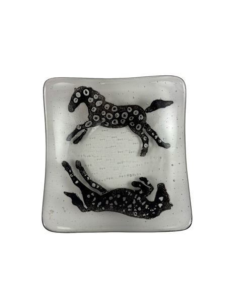 Double Palomino Glass Plate