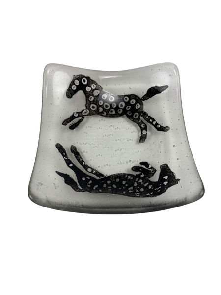 Double Palomino Glass Plate