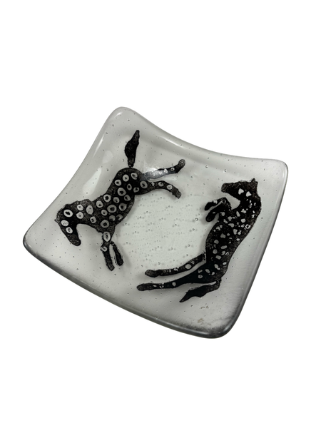 Double Palomino Glass Plate