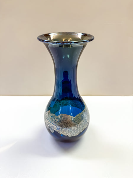 Silver Leaf Vase