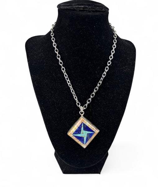 Intarsia Pendant - 003