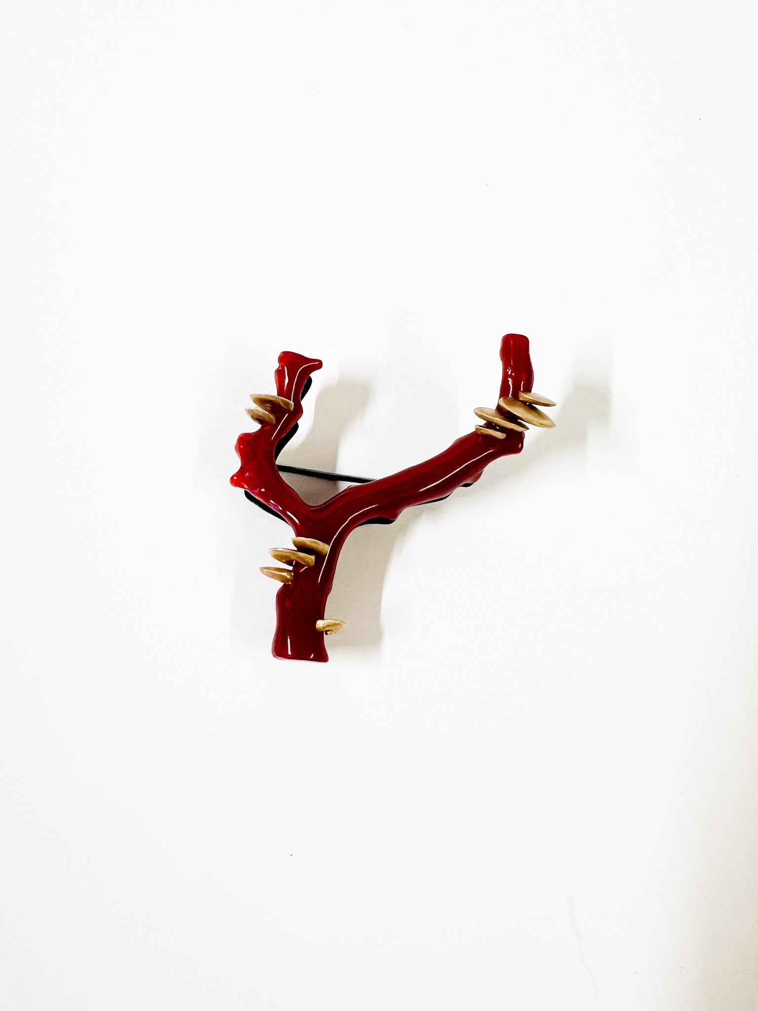 Coral Branch Brooch