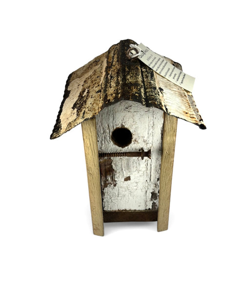 RK - Tall White Bird House