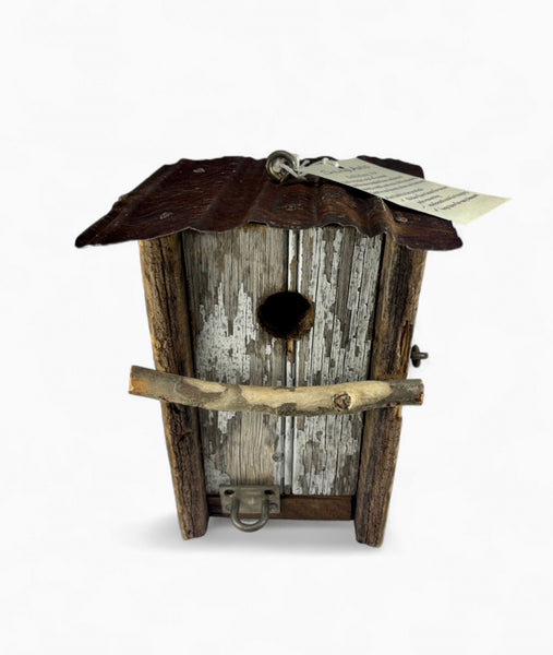 RK - Weathered Grey Bird House