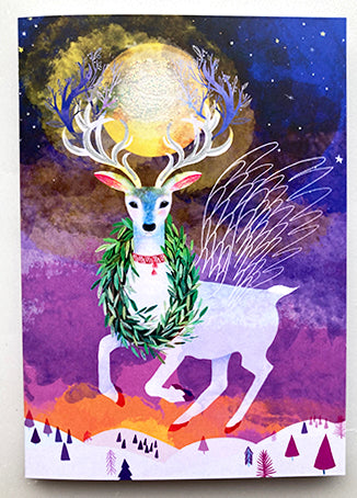 Winter Solstice Deer Card KB