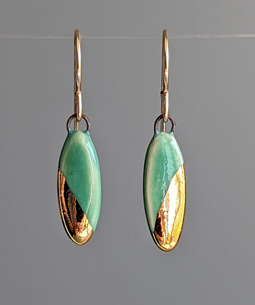 Small Oval Dangle Earrings