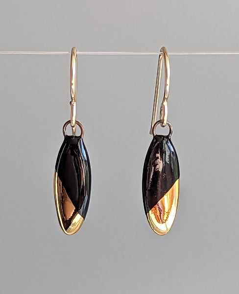 Small Oval Dangle Earrings