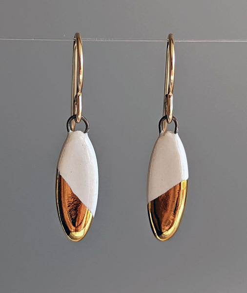 Small Oval Dangle Earrings