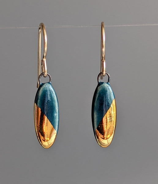 Small Oval Dangle Earrings