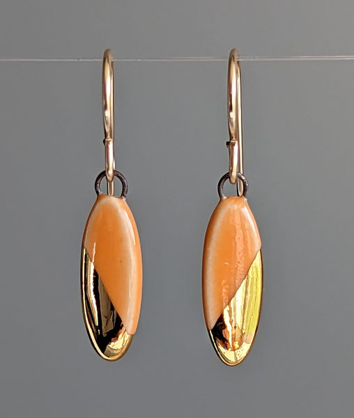 Small Oval Dangle Earrings