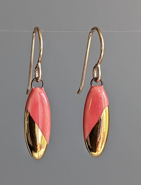 Small Oval Dangle Earrings
