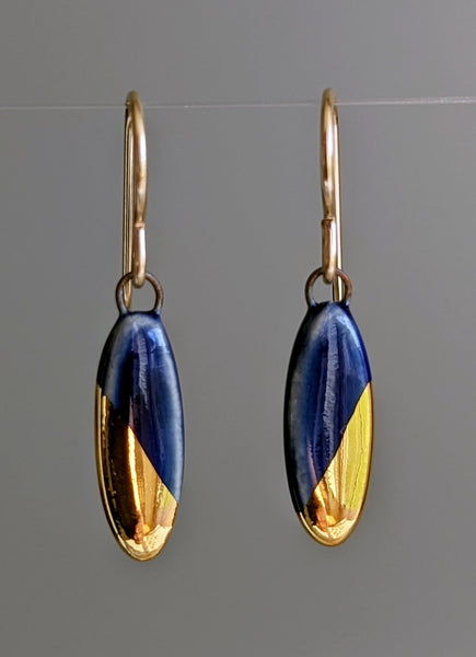 Small Oval Dangle Earrings