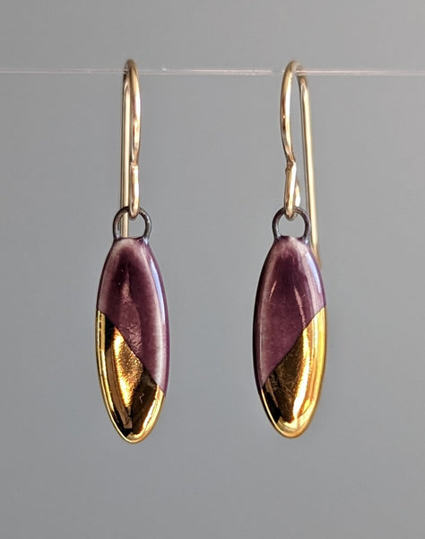 Small Oval Dangle Earrings