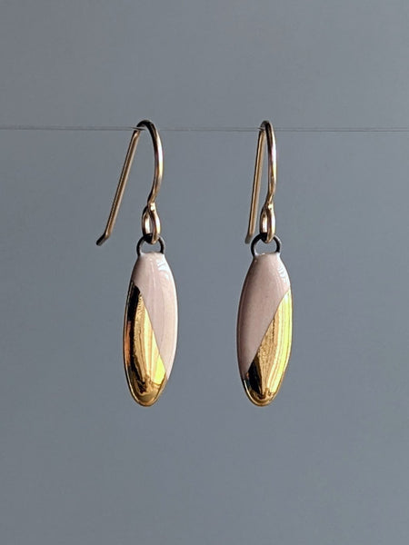 Small Oval Dangle Earrings