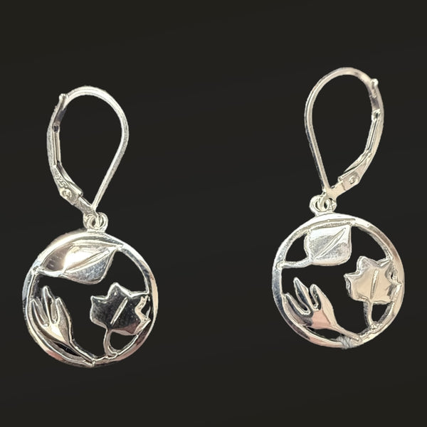 Sterling Three Leaves
