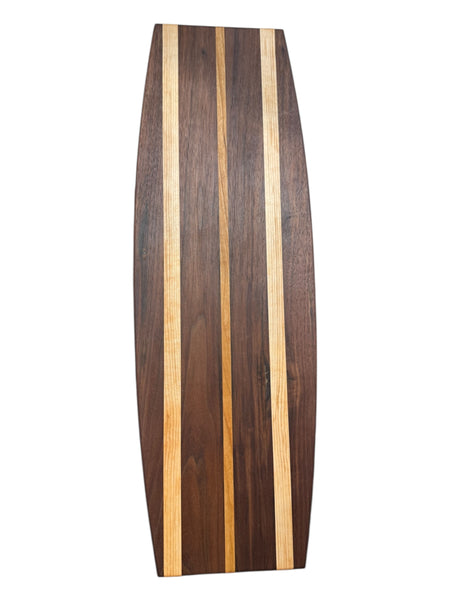 Oval Charcuterie Board - Dark Striped