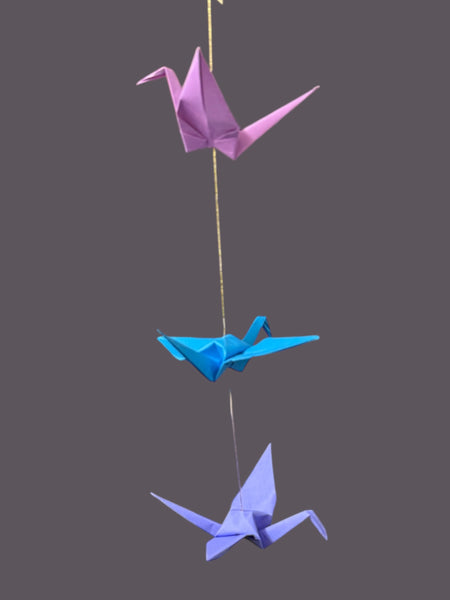 Three Crane Origami Mobile