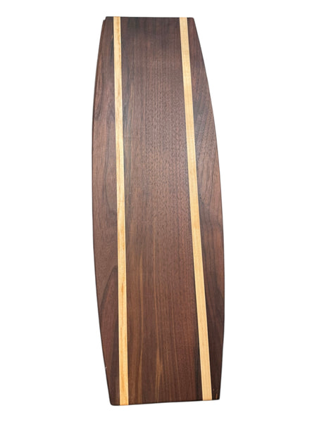 Oval Charcuterie Board - Dark Striped