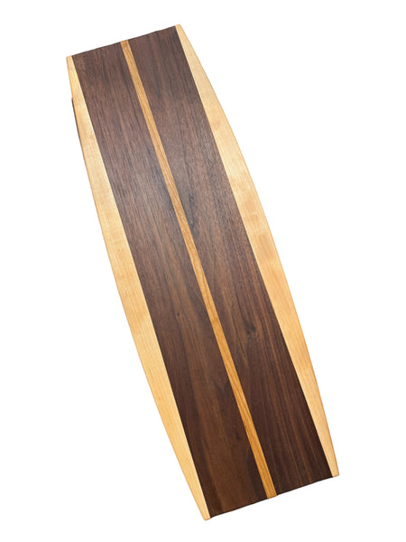 Oval Charcuterie Board - Dark Striped