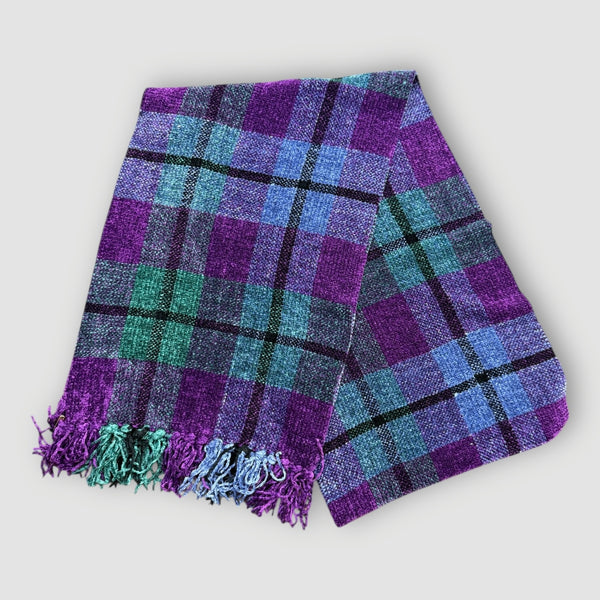 Plaid Chenille Scarf