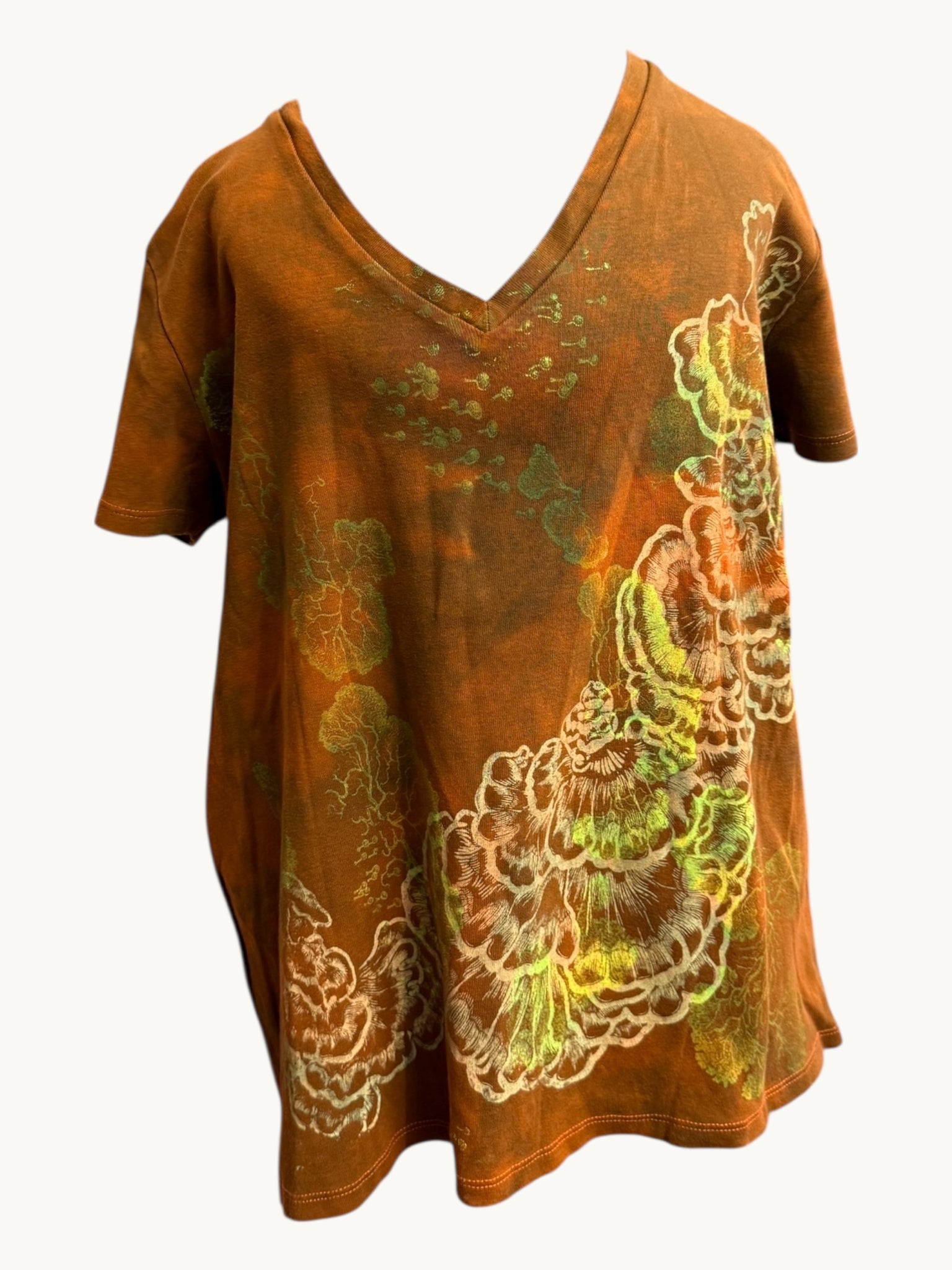 Burnt Orange Shirt XL- Test Print