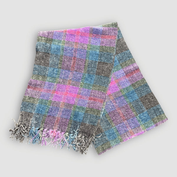 Plaid Chenille Scarf