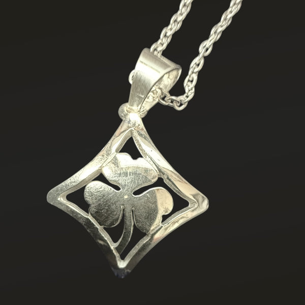 Sterling Three Leaf Clover