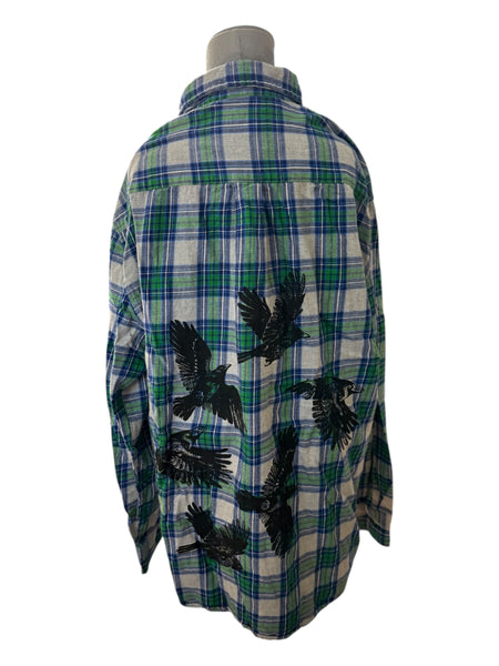 Blue Green Flannel