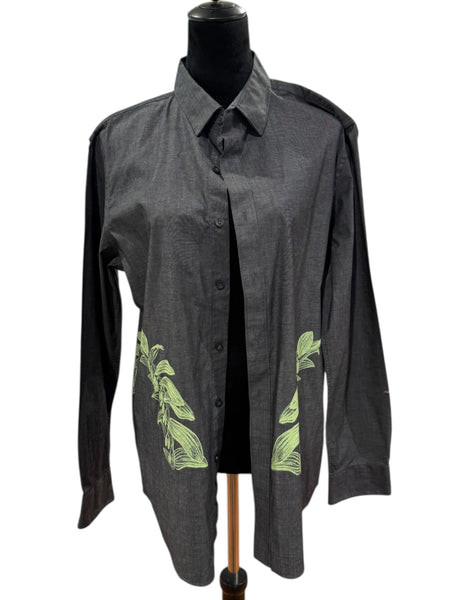 Charcoal Crows Flannel