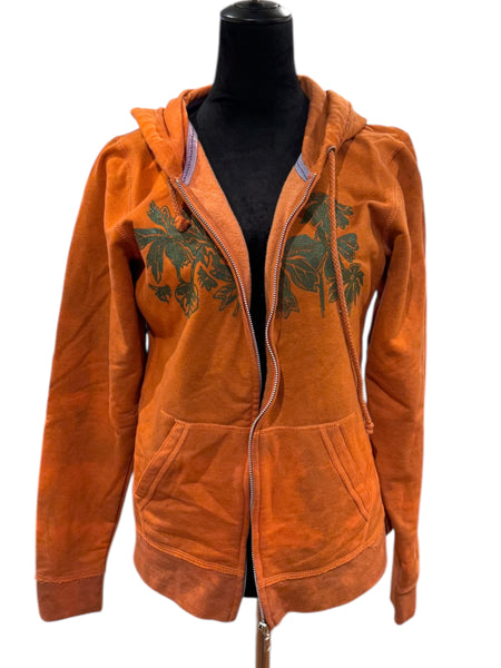 Orange Mushroom Zip-up Hoodie