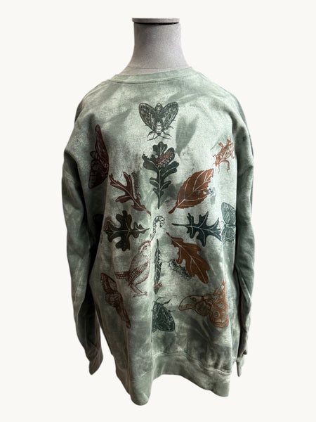 Screen Printed Sweatshirt - Green