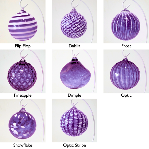 WS Round Ornament - Purple