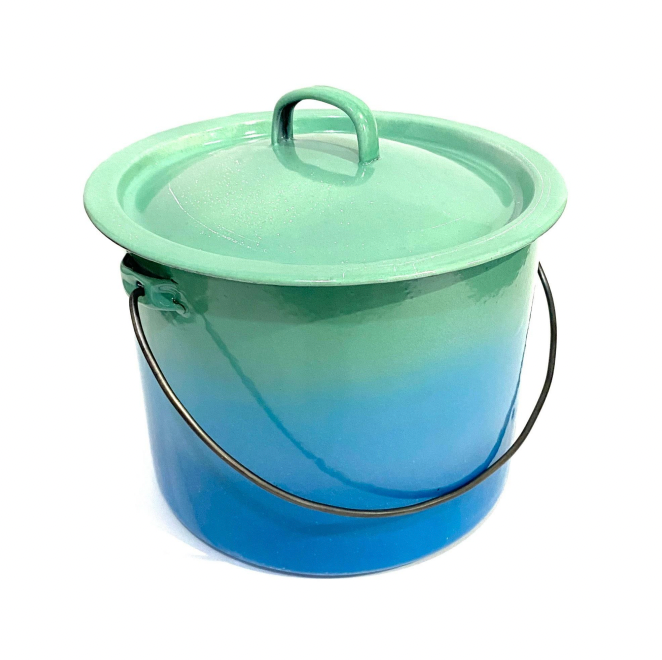 Ombre Lidded Pot