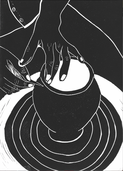 Hands Crafting Print