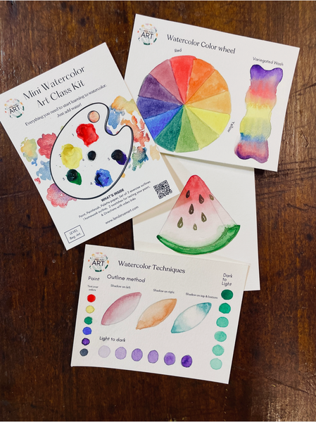 Mini Watercolor Art Class Kit