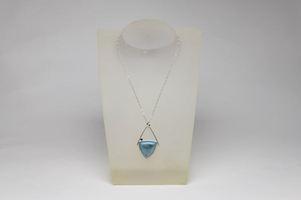 Chalcedony & Sapphire Necklace